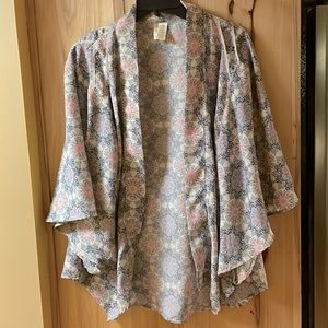 Gorgeous Japna open front jacket with bell sleeves; M